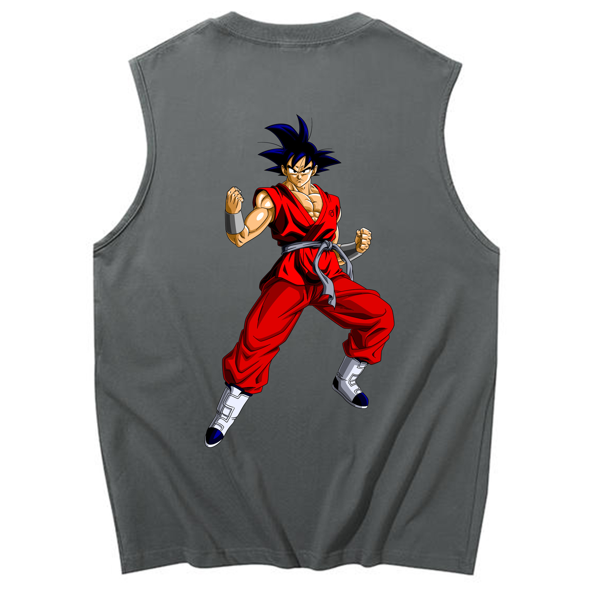 （画像用） ドラゴンボール 孫悟空（そん ごくう）Son Goku カカロット DRAGON BALL Kakarotto コットン100％タンクトップ（背面プリント）